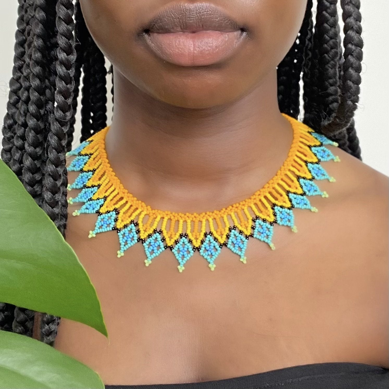 African hot sale beaded chokers