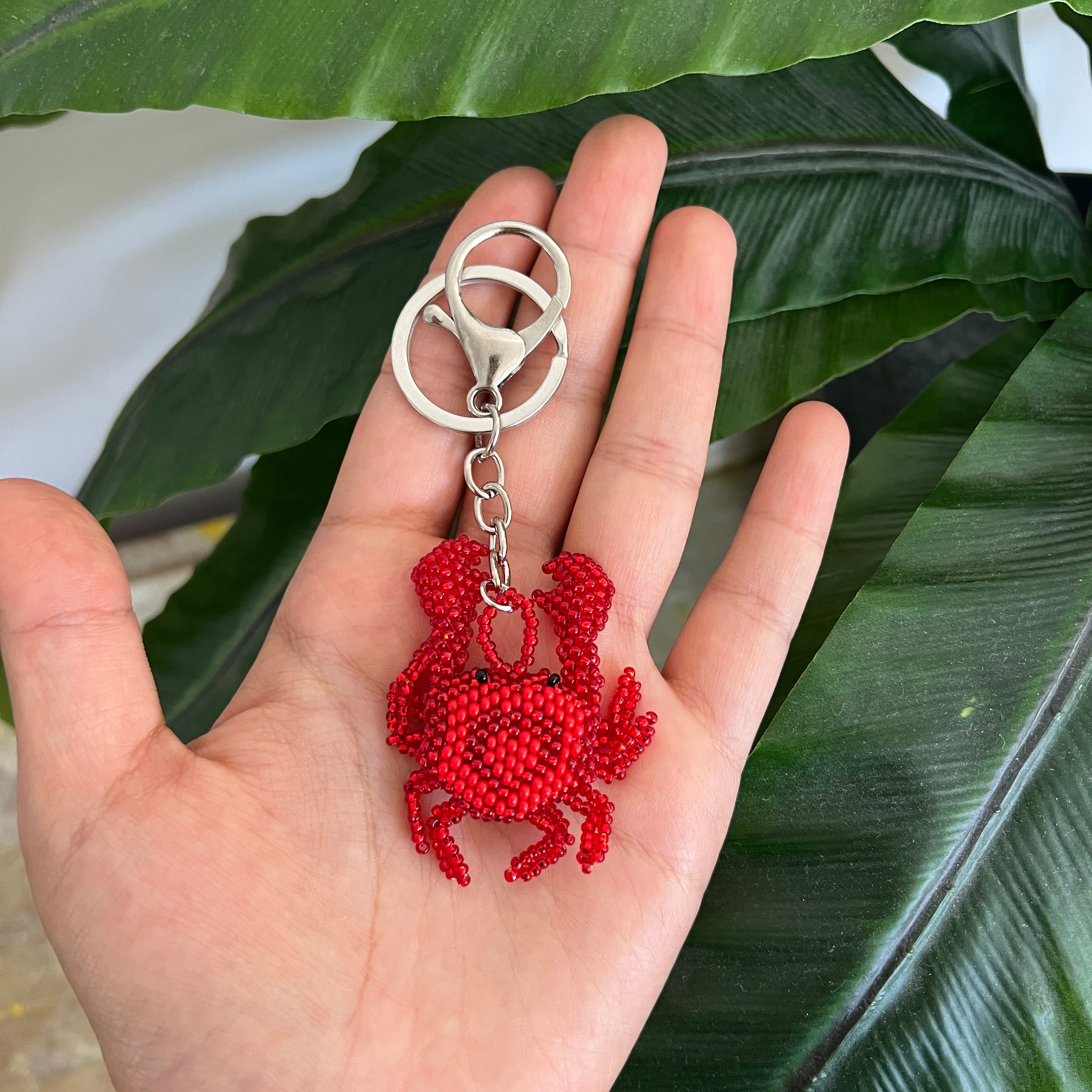 CRAB AMULET | RED | necklace, charm/ornament