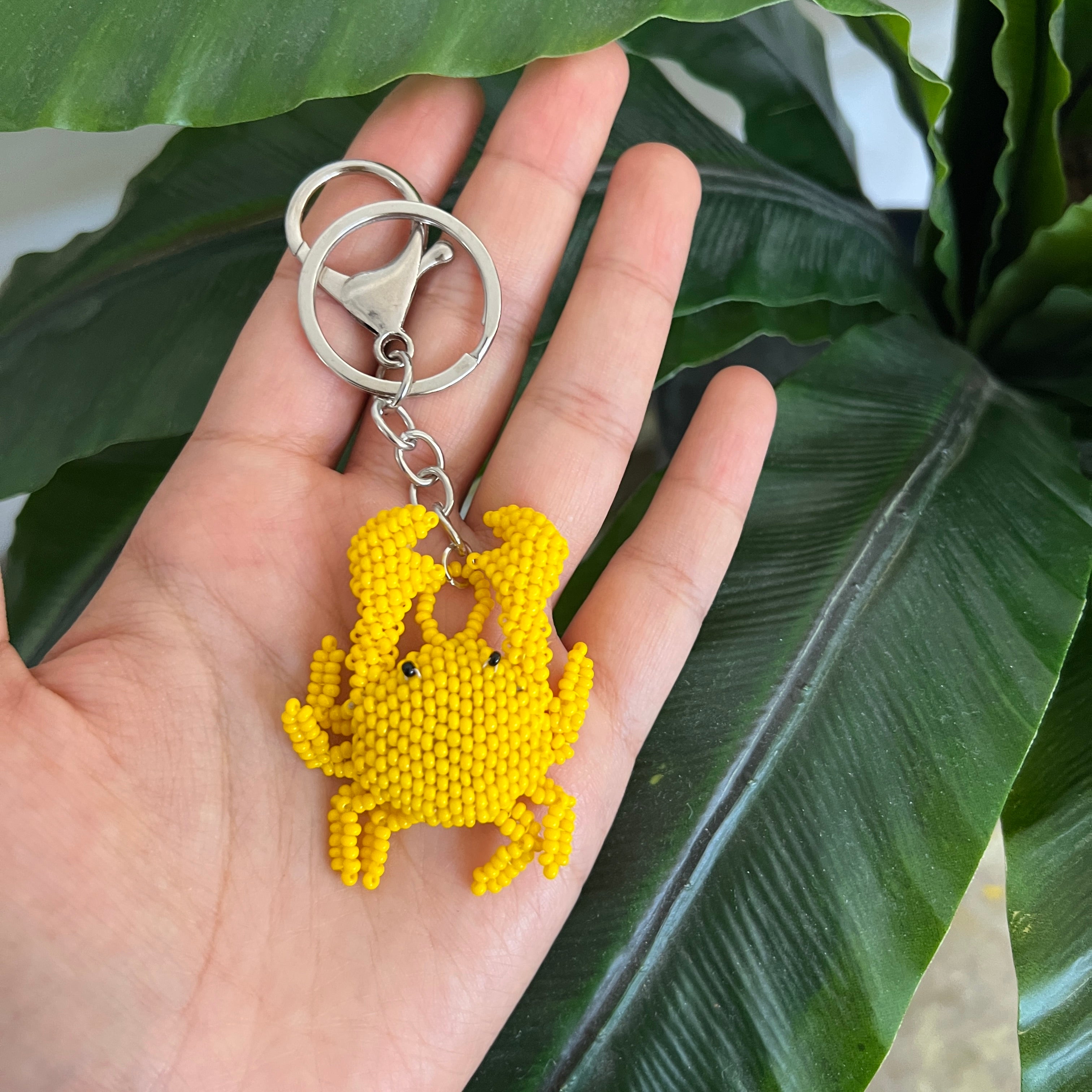 CRAB AMULET | YELLOW | necklace, charm/ornament