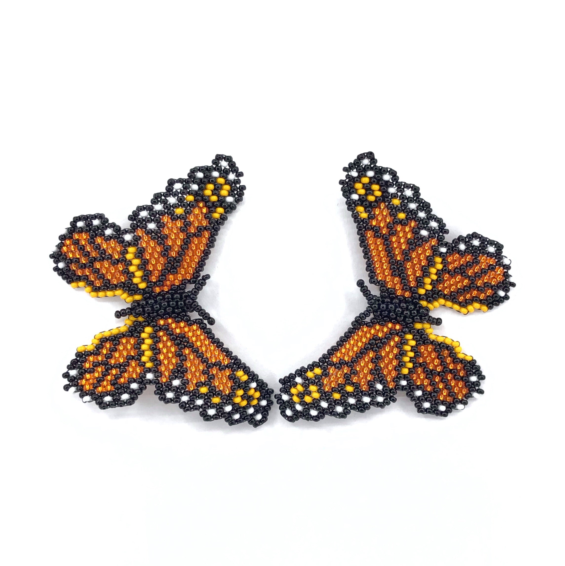 Beaded on sale butterfly earrings